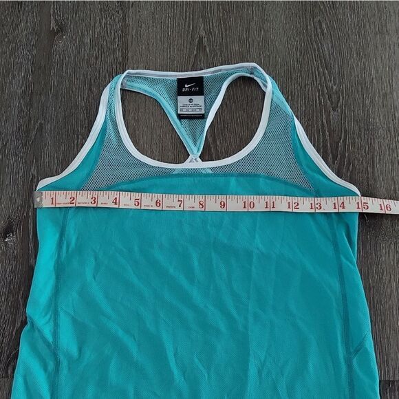 Nike Tank Top Womens Extra Small Blue Racerback Dri Fit Athletic Workout Shirt - Picture 8 of 8